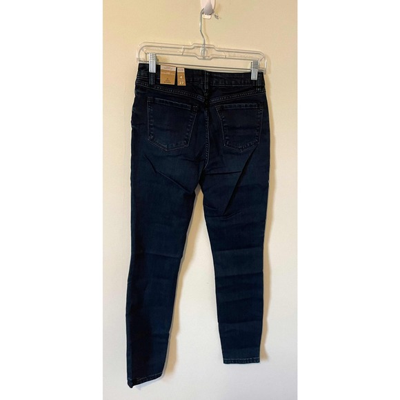 Prana High Rise Skinny Denim Jeans Dark Wash Blue Size 12 NEW - Picture 5 of 10